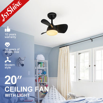 Buy 20 Inch 3 Black ABS Blades Remote LED Ceiling Fan with 3 Color LED Light and DC Motor online manufacture