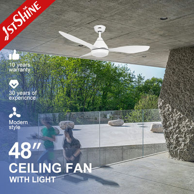 Buy 3 Color LED Light Source Ceiling Fan with Energy Saving DC Motor and White Blades online manufacture