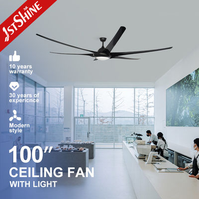Buy Remote Control 100 Inch Ceiling Fan with Lights and Black ABS Housing Energy Saving online manufacture