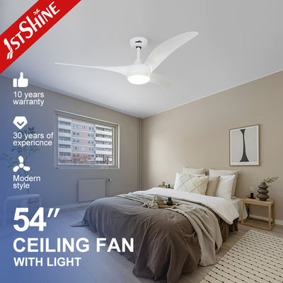 Buy White Plastic Modern Smart Ceiling Fan With Light And Remote Control online manufacture