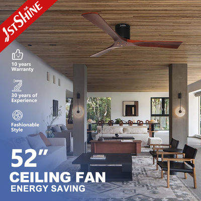 Buy Customized Wood Blades Indoor Ceiling Fan with AC Motor and Remote Cooling Air online manufacture