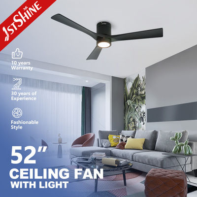 Buy Low Profile 52inch Decorative Flush Mount Ceiling Fan With LED Light online manufacture