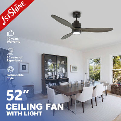 Buy Lighting Solutions Service LED Ceiling Fan with 3 Wooden Blades and Remote Control online manufacture