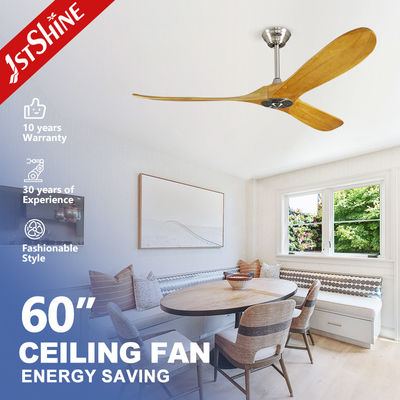 Buy Hotel Decorative Wooden Blade Ceiling Fan With DC Motor Remote Control online manufacture
