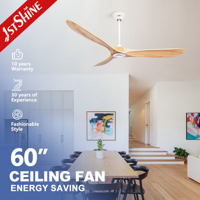 Buy 60 Inch DC 3 Blade Wood Blade Ceiling Fan 5 Speed Remote Control 110-220V/50/60hz online manufacture