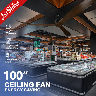 Buy Meeting Room 100 Inches Ceiling Fan with Remote Control 35W Power and Wooden Blades online manufacture