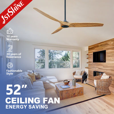 Buy Modern Style Metal Ceiling Fan with Three Wooden Blades Lower Noise and Affordable online manufacture