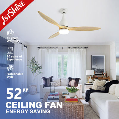 Buy Led Ceiling Fan With Remote Control Solid Wood Blade 3 Speeds Reversible Ac Motor ,decorative fan online manufacture