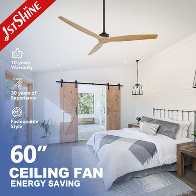 Buy 60 Inches Wooden Blades DC Quiet Motor Smart Remote Ceiling Fan for Air Circulation online manufacture