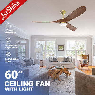 Buy Indoor 10 Wood Blades LED Ceiling Fan with Customized ODM Lighting and Remote Control online manufacture