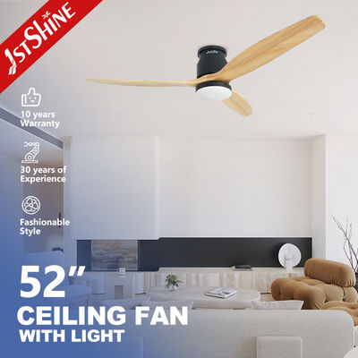 Buy Modern Design Wooden Blades DC Ceiling Fan with Reversible Function and Remote Control online manufacture
