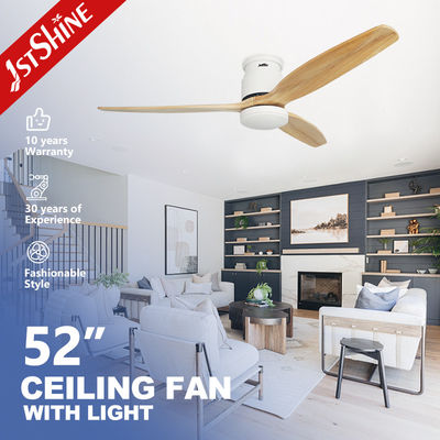 Buy 15CM Suspender Natural Wood Blades LED Ceiling Fan for Customizable Energy Efficiency online manufacture