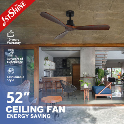 Buy 52 Inch Decorative Wooden Ceiling Fan With 5 Speed Remote Control online manufacture