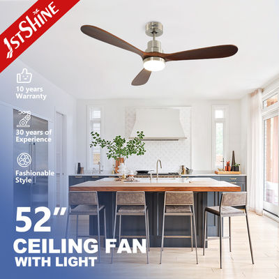 Buy 52 Inch 5 Speeds LED Ceiling Fan Lights with 15cm Suspender Length and Dimmer Support online manufacture