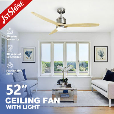 Buy 1stshine 52inch 132cm Modern Wood Blade Ceiling Fan with LED Lights Energy Saving DC online manufacture