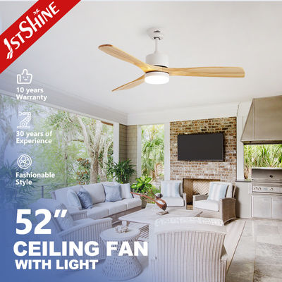 Buy 3 Wooden Blades Ceiling Fan With Lamp Indoor Decorative Lower Noise online manufacture