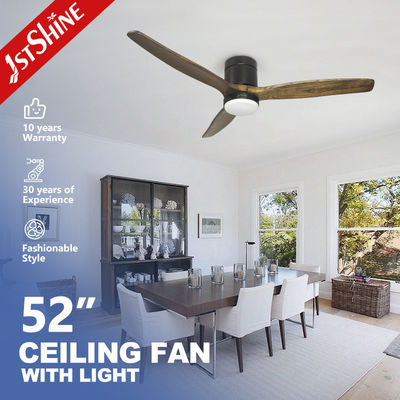 Buy Lower Noise 1stshine Natural Wood DC Ceiling Fan with 3 Blades and 15W LED Light online manufacture
