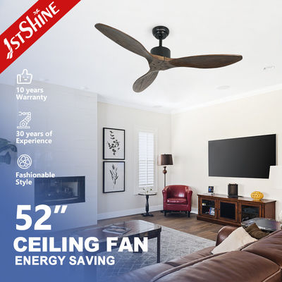 Buy 52 Inch 6 Speed Remote Control Decorative Wood Ceiling Fan For Bedroom online manufacture