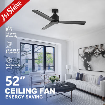 Buy Timer Included 52 Inch/OEM Pure Copper DC Black Wooden Ceiling Fan with Remote Control online manufacture
