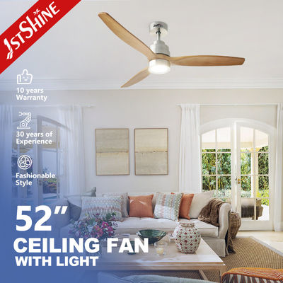Buy 52in solid wood Remote Control Smart App Control Wifi led Ceiling Fan With Light online manufacture