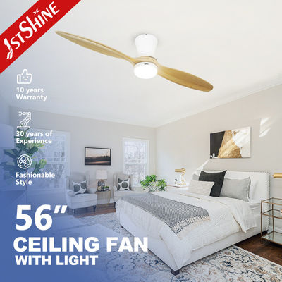 Buy School Living Room LED Ceiling Fan 52 inch Support Dimmer Yes 3 Colors Natural Blades online manufacture