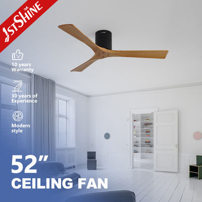 Buy 52 Inches 3 Wooden Blade Ceiling Fan With 6 Speed Remote Control DC Type Motor online manufacture