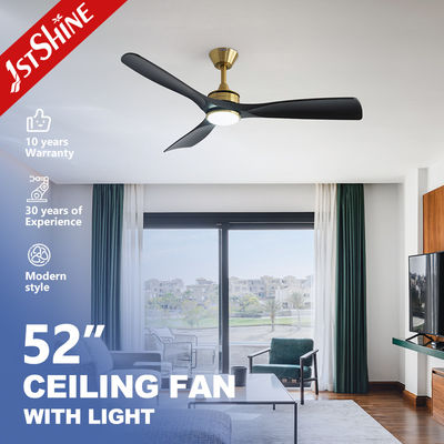 Buy 52-Inch Modern LED Ceiling Fan with DC Motor, Black ABS Blades online manufacture