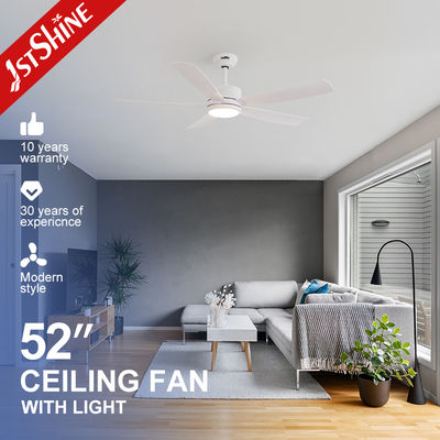 Buy Modern White Ceiling Fan With Light For Living Room ABS blade online manufacture