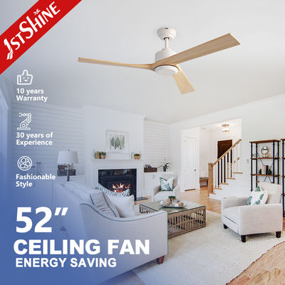 Buy Solid Wood Ceiling Fan 52 Inch with 3 Blades and DC Motor Featuring 6 Speed Remote Control for Residential and Commercial Spaces online manufacture