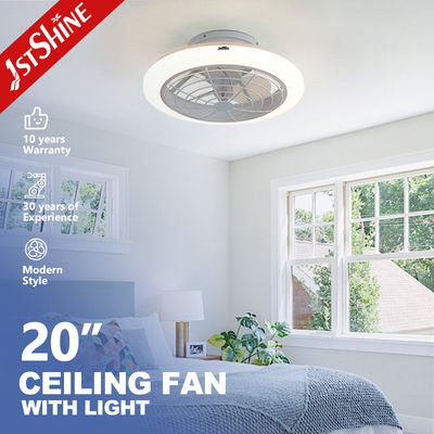 Enclose Ceiling Fan With Light And Remote 6 Speeds DC Motor Ceiling Fan For Bedroom