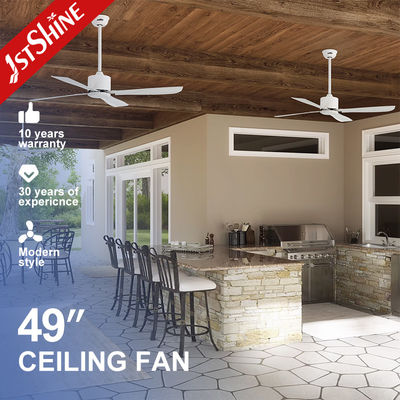 White Air Cooling Industrial Ceiling Fan 5 Speed Choice High Air Volume