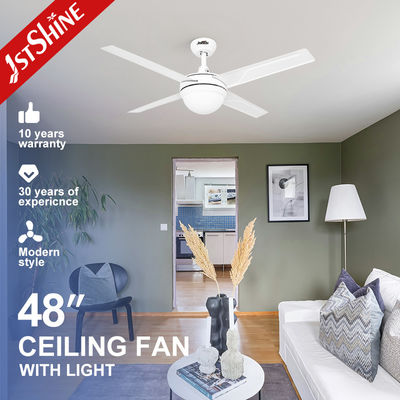230V 50HZ OEM 4 Iron Blades Dimmable Remote LED Ceiling Fan Light