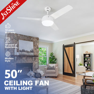 50 Inch 3 MDF Blade 35W 6 Speeds Remote Control Led Ceiling Fan With Light