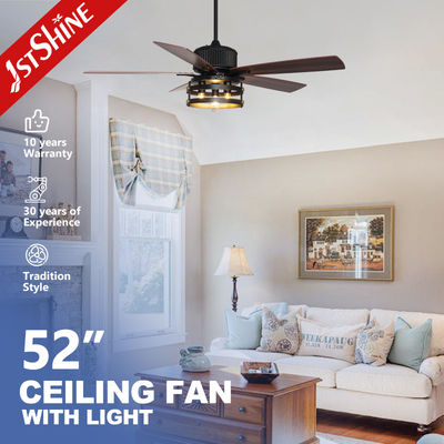 2022 Classic Ceiling Fan with Remote Control and Fancy Light Support Dimmer