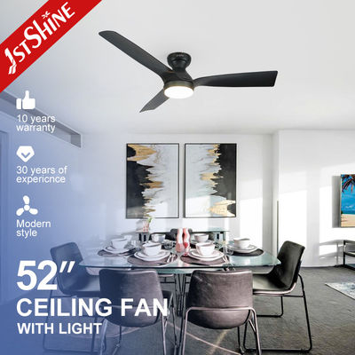 Metal Material Flush Ceiling Fan Light with Easy Clean ABS Blades and DC Motor