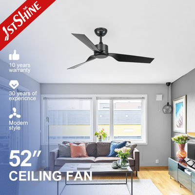 Home Black ABS Blades 6 Speed Low Noise Ceiling Fan With Remote Control
