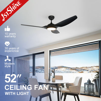 Led 35w 5 Speed DC Motor Ceiling Fan With Remote Control Black ABS Blades