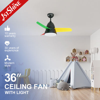 Small Size 36 Inch Metal Blade Ceiling Fan Electric 3 CLR Brightness