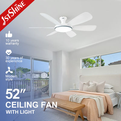 10- DC Remote Control 6 Blades ABS Ceiling Fan with LED Light Source and Consumption