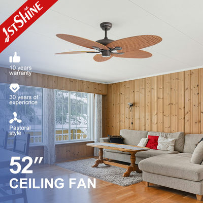 35W Power 5 ABS Leaf 5 Speeds Remote Control Antique Style Ceiling Fan NO Private Mold