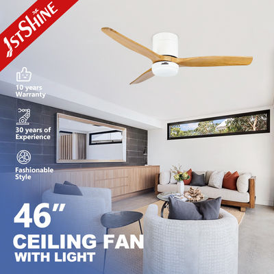 Flush Mount Ceiling Fan with Lights and Remote Control 5 Speed Choice Metal Lamp Body