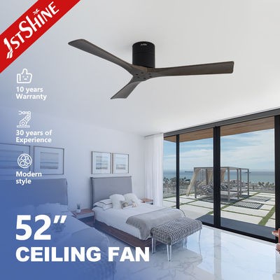 52 inches Wooden Blade Ceiling Fan With DC Motor Remote Control High Speed