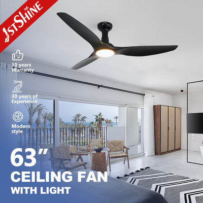 White/Black Modern LED Ceiling Fan With Dimmable Light Remote Control DC Motor