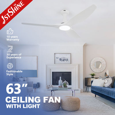 52/63 Inches Smart Ceiling Fan With DC Motor Controlled by Remote Control and Energy-Saving with 3 Plastic Blades