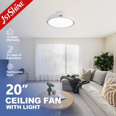 20-Inch Bladeless LED Ceiling Fan with DC Motor and Remote Control