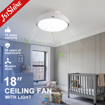 18-Inch Bladeless Ceiling Fan with LED Light and DC Motor