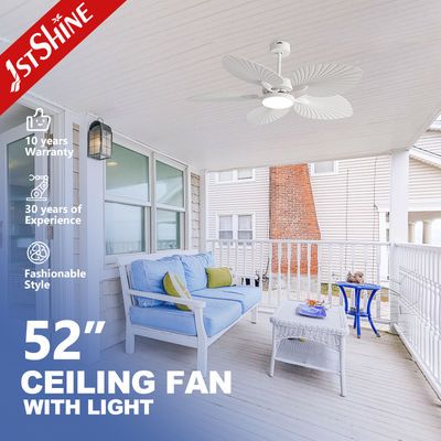 52” Decorative Tropical Ceiling Fan With Light ABS balde quiet dc motor