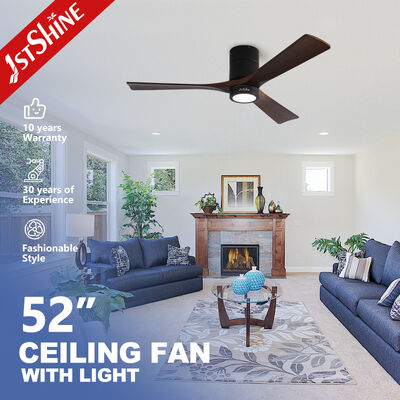 Good price 52inch Solid Wood Flush-mounted Ceiling Fan For Low Ceiling  online