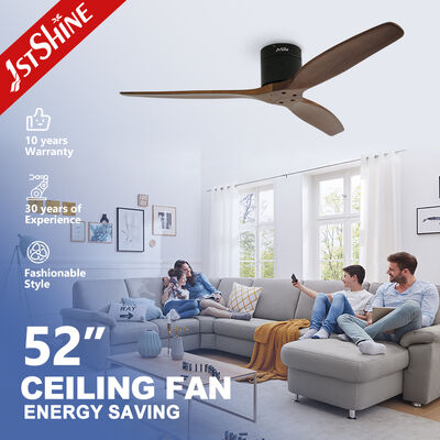 Good price 52 Inch Solid Wood Ceiling Fan with DC Motor and Remote Control for Home and Office online