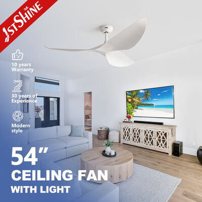 Good price 54 Inch White ABS Ceiling Fan Without Light with DC Motor for Large Airflow in Contemporary Design online